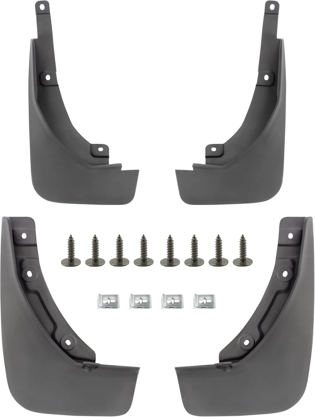 Set of 4 Front and Rear Mud Flaps Splash Guards for Ford Escape 2020 2021 Sport Utility Mud Guard Set N795509