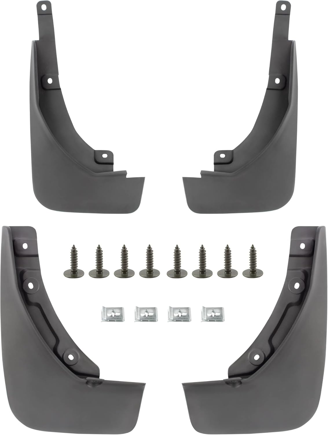 Set of 4 Front and Rear Mud Flaps Splash Guards for Ford Escape 2020 2021 Sport Utility Mud Guard Set N795509