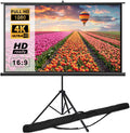 100 inch 16:9 Portable Projector Screen with Stand and Carry Bag V4079