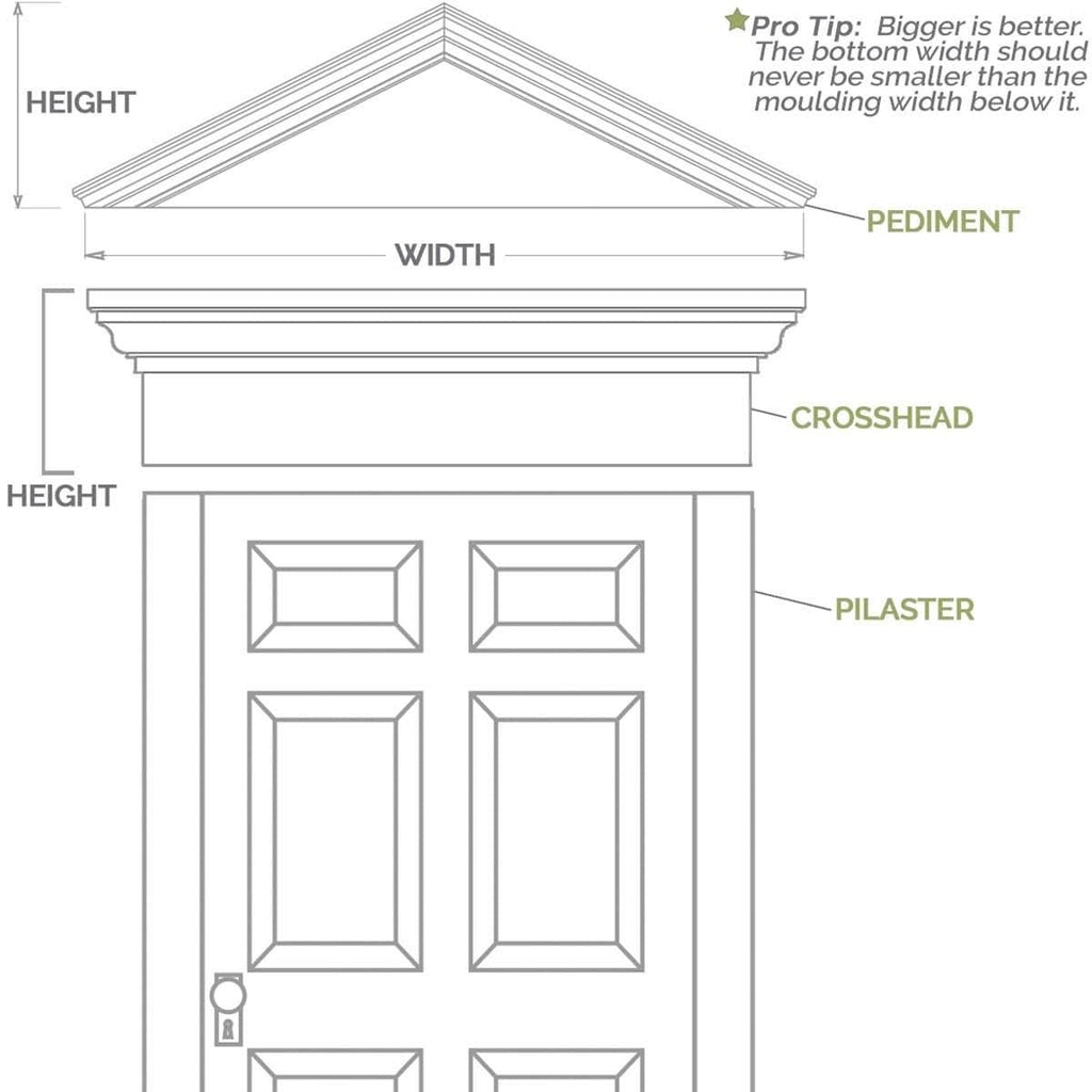 Plain PVC Pilaster (Pair) H756