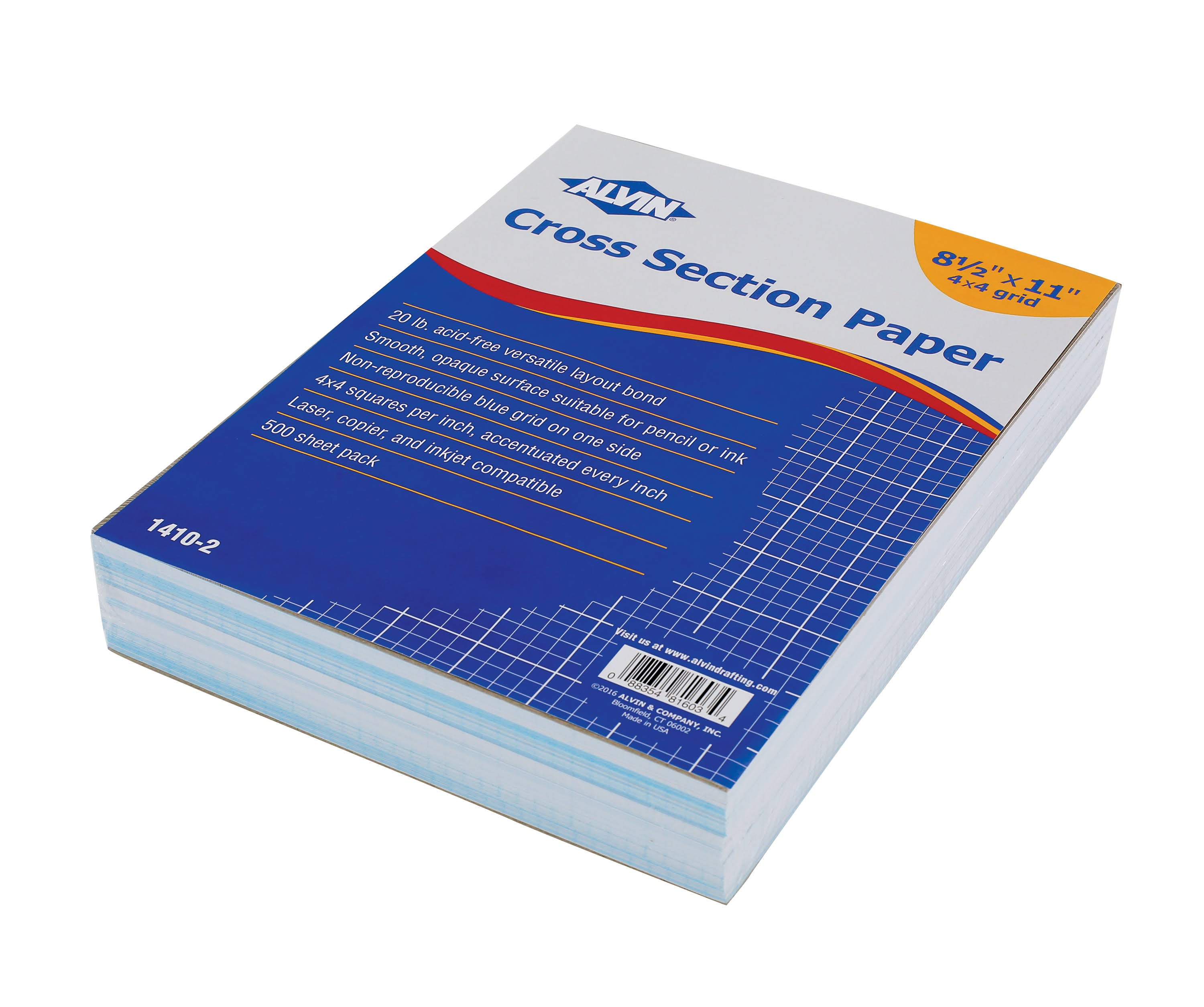 Cross Section Paper 4x22 Grid 500-Sheet Pad F2115