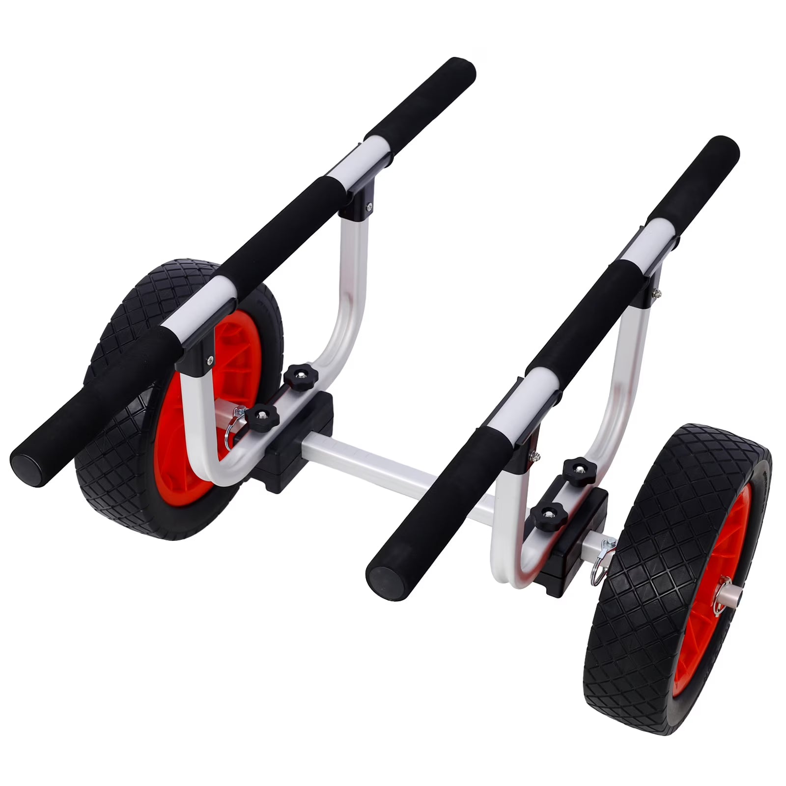Heavy Duty Kayak Cart with 12inch Flatfree Beach Wheels Boat Dolly Cart Transport Carrier H58845