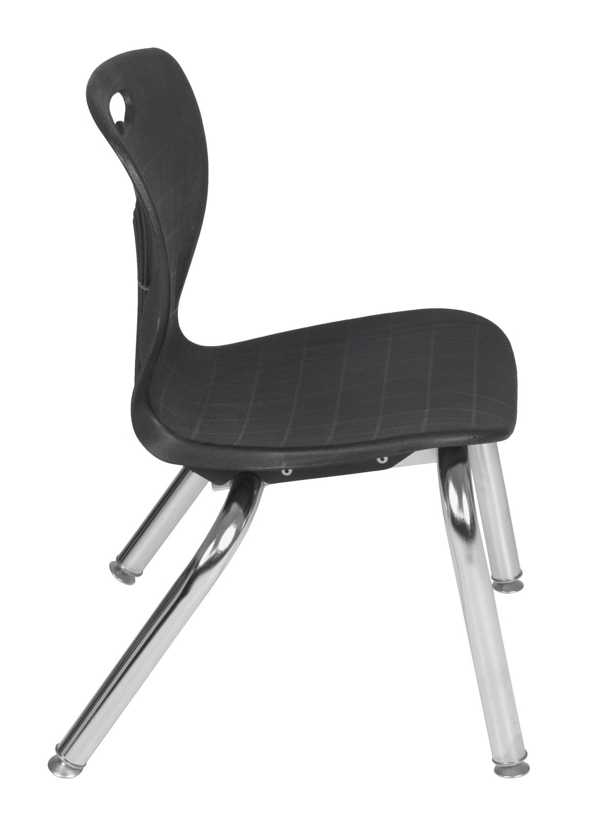 48x22 x 24x22 Height Adjustable Mobile Classroom Table - Mocha Walnut & 2 Stack Chairs - Black W72866