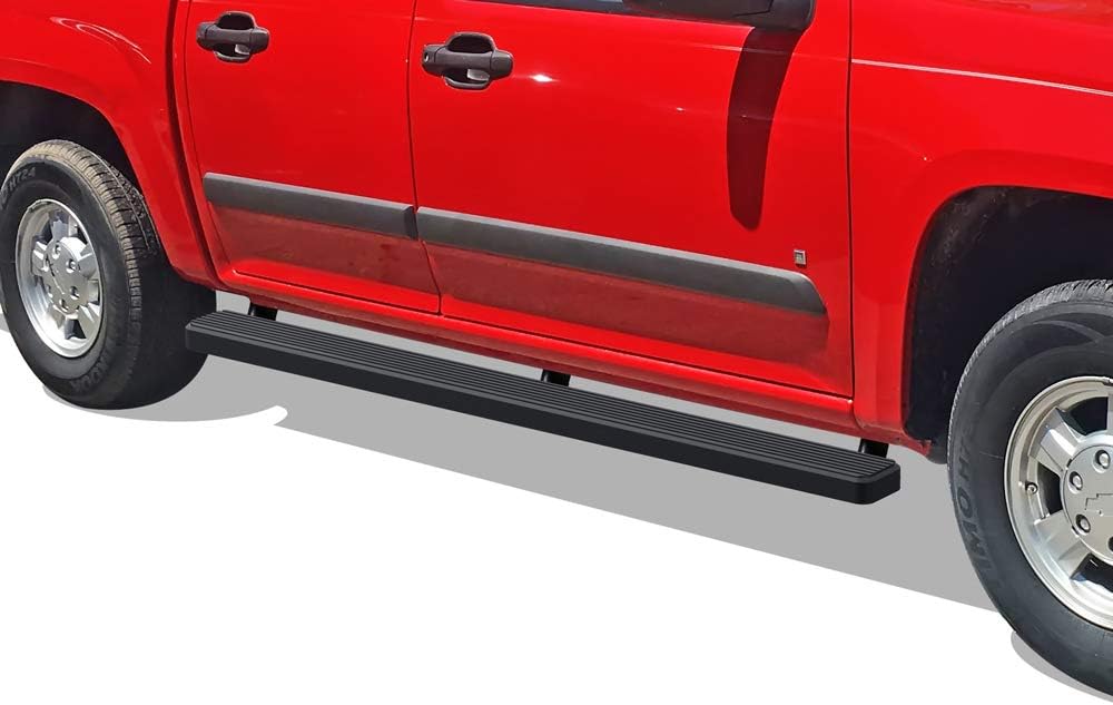 Black Powder Coated 5 inches Running Boards Side Steps Step Rails Y708572