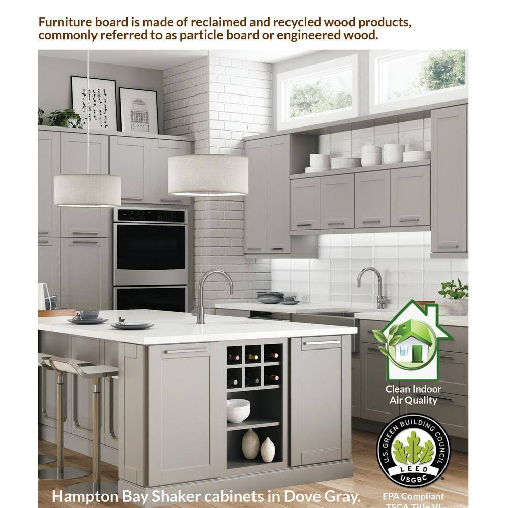 Assembled 36x34.5x24 in. Pots and Pans Drawer Base Kitchen Cabinet in Satin White R9689