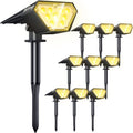 White 4 Pack Solar Spotlights, 12 LED, IP67 Waterproof W419665
