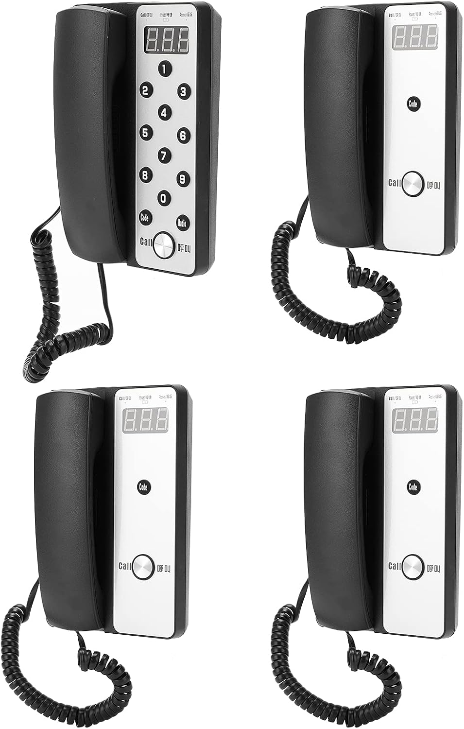 Wireless Intercom System Two-Way Communication Device, 1 Host 3 Extension Intercom Kit C868147