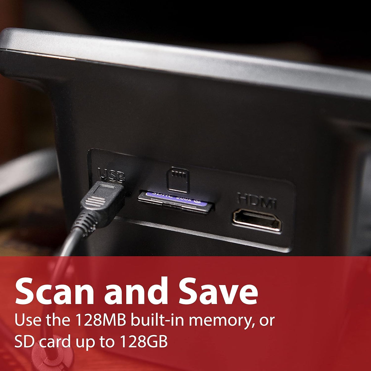 22MP Film Scanner with 5 Display, Converts 35mm/126/110/Super 8 Film & Slides into Digital Photos J813