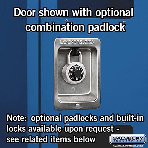 Blue See-Through Metal Locker, Double Tier, 1 Wide, Unassembled K6071