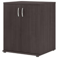 Storm Gray Floor Storage Cabinet with Doors and Shelves K62222