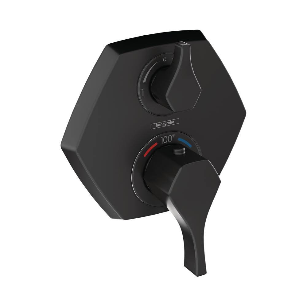 Matte Black Thermostatic Shower Trim Y55402