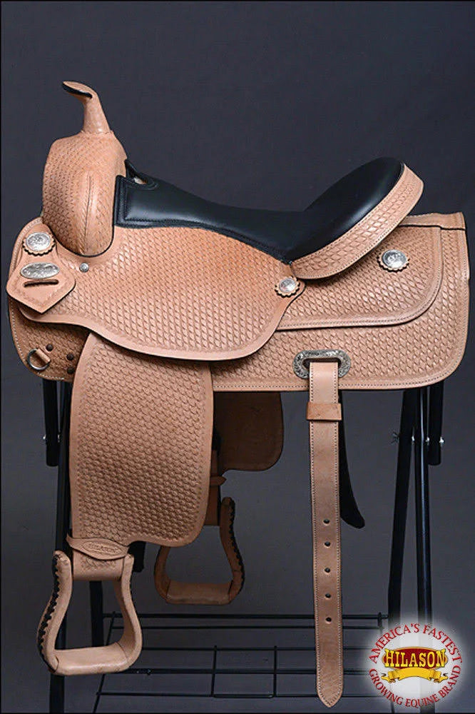 Western American Leather Draft Horse Saddle P6875
