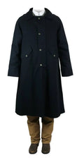 Black Cotton Knee Length Duster V92130