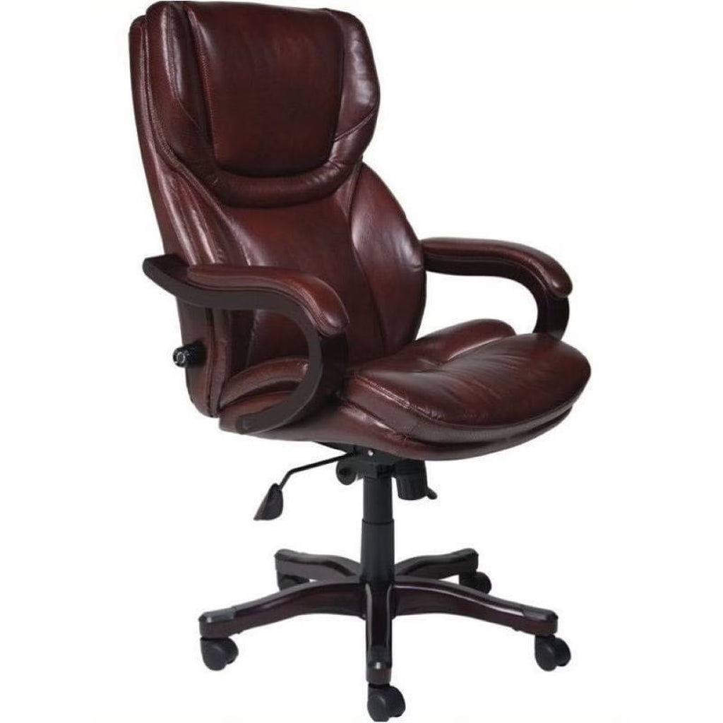 Bonded Leather Executive Office Chair in Brown V967176