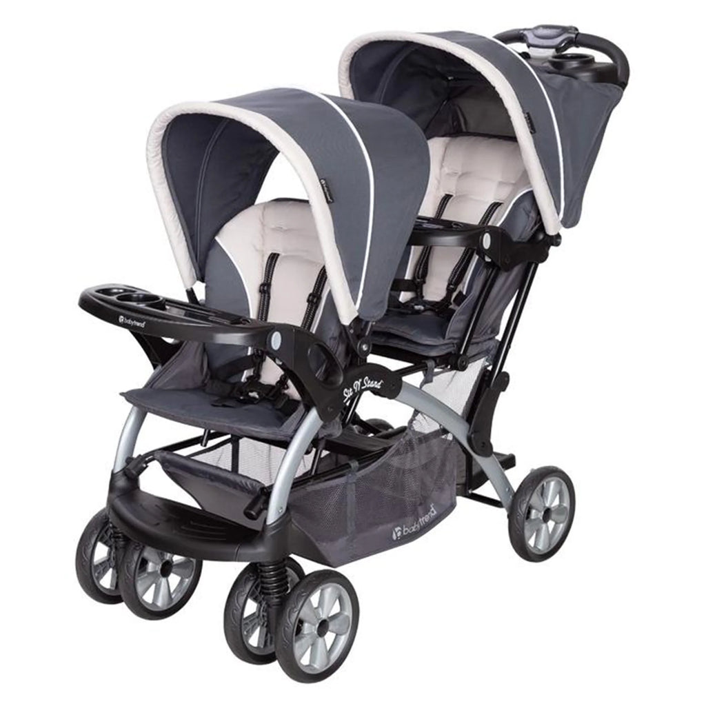Magnolia Double Baby Stroller and Single Car Seat T3022