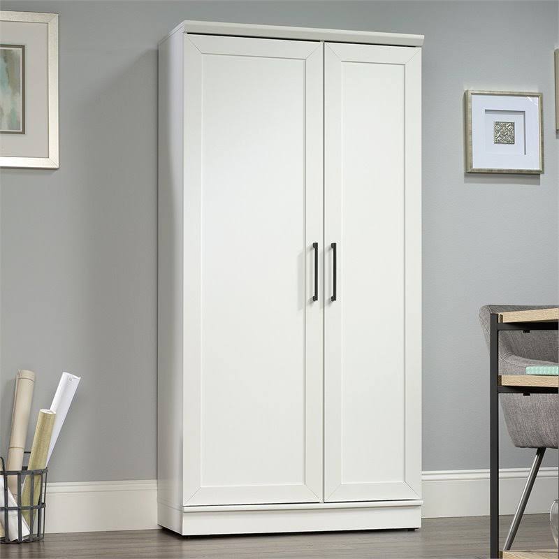 White Storage Cabinet Q496