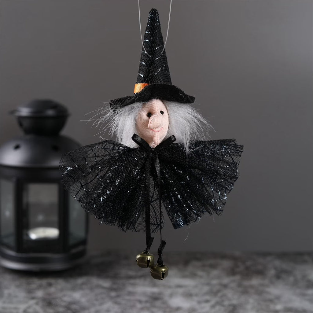 Pumpkin Witch Doll Halloween Cat Novelty Toy I3818