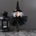 Pumpkin Witch Doll Halloween Cat Novelty Toy I3818