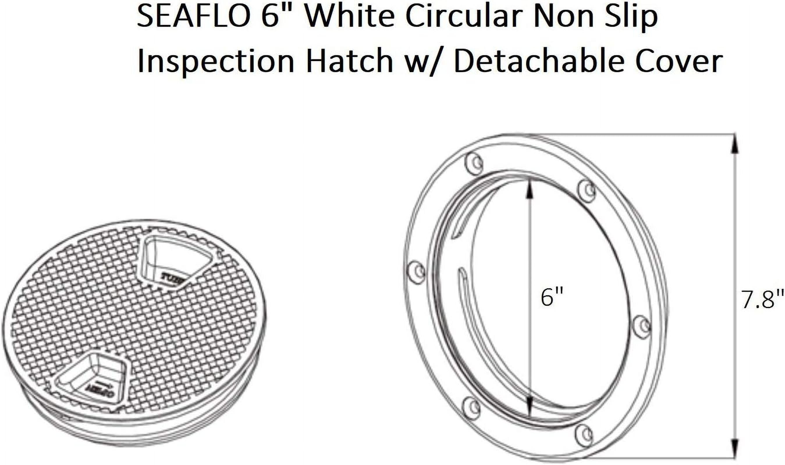 White Circular Non Slip Inspection Hatch Q569785