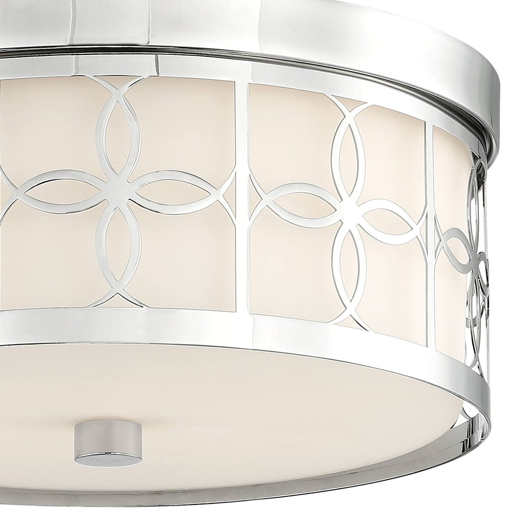 Polished Nickel 2 Light Ceiling Mount J3012