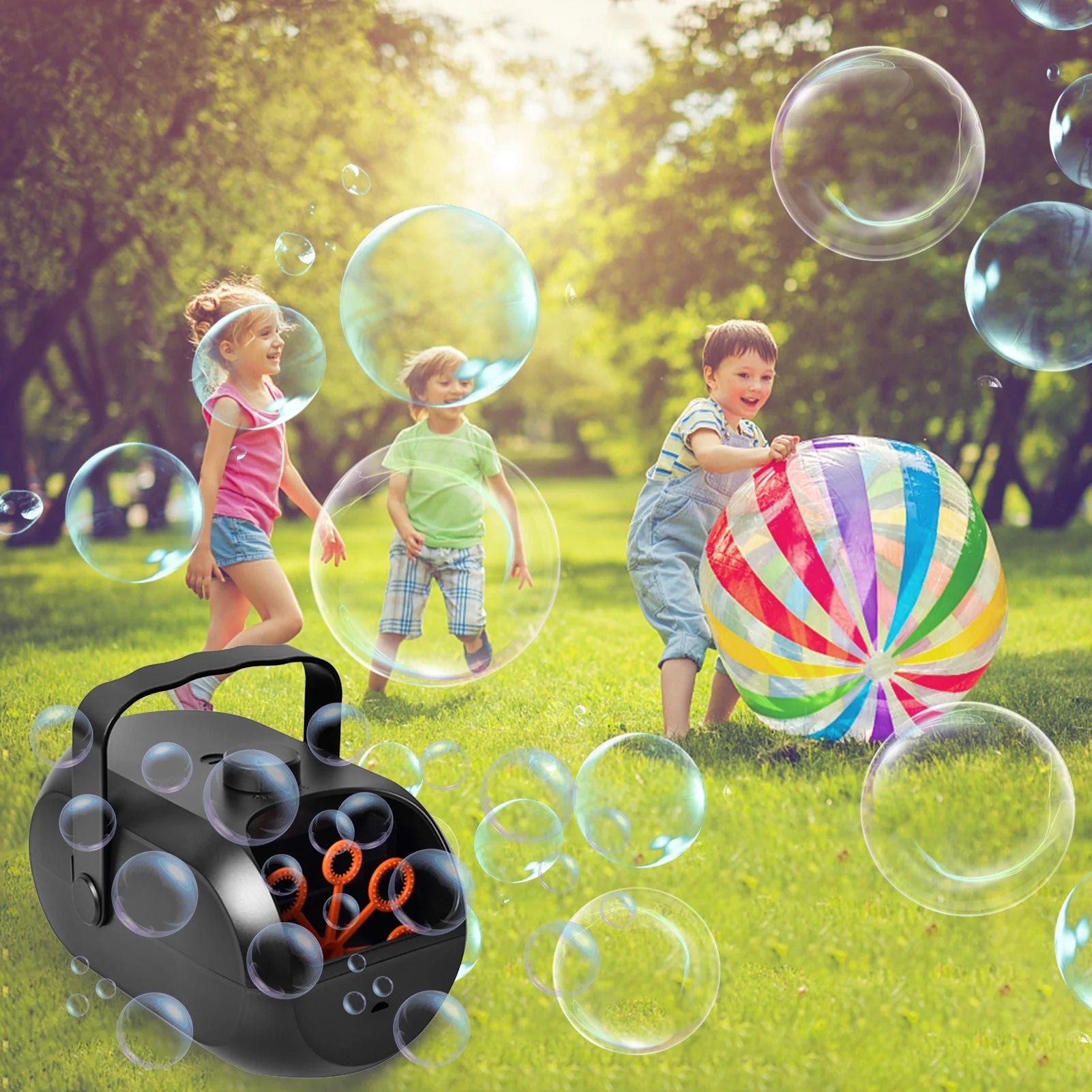 Portable Rechargeable Bubble Machine U129355
