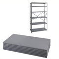 Steel Shelving Kit with Posts 24 x 36 in Gray G3927