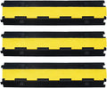 3Pack 39inch Traffic Speed Bumps Cable Protector, 11000lbs per Axle Capacity Rubber Pack of 2 K31011