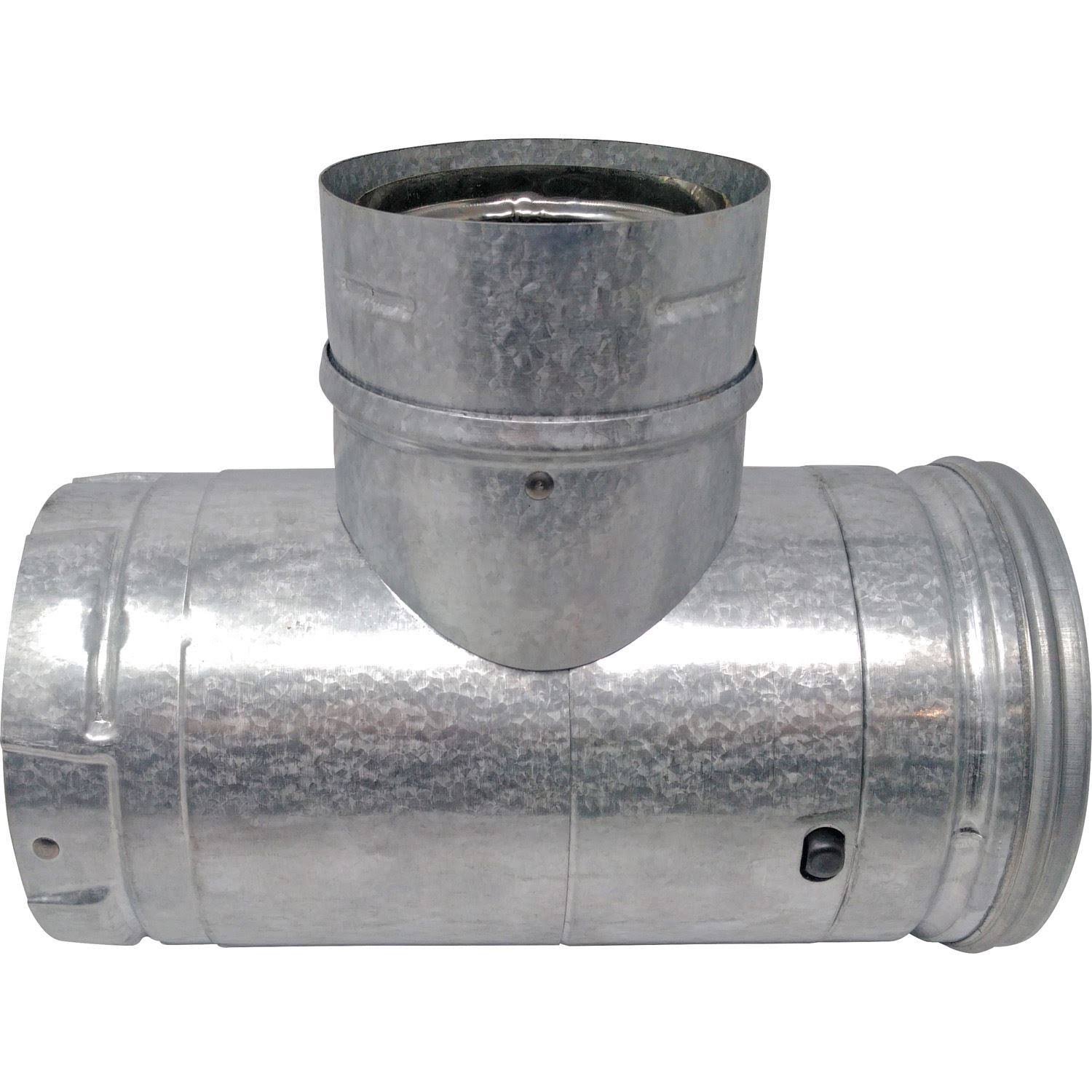 4 inch PelletVent Pro Increaser Tee Clean-Out Cap Stainless M6618
