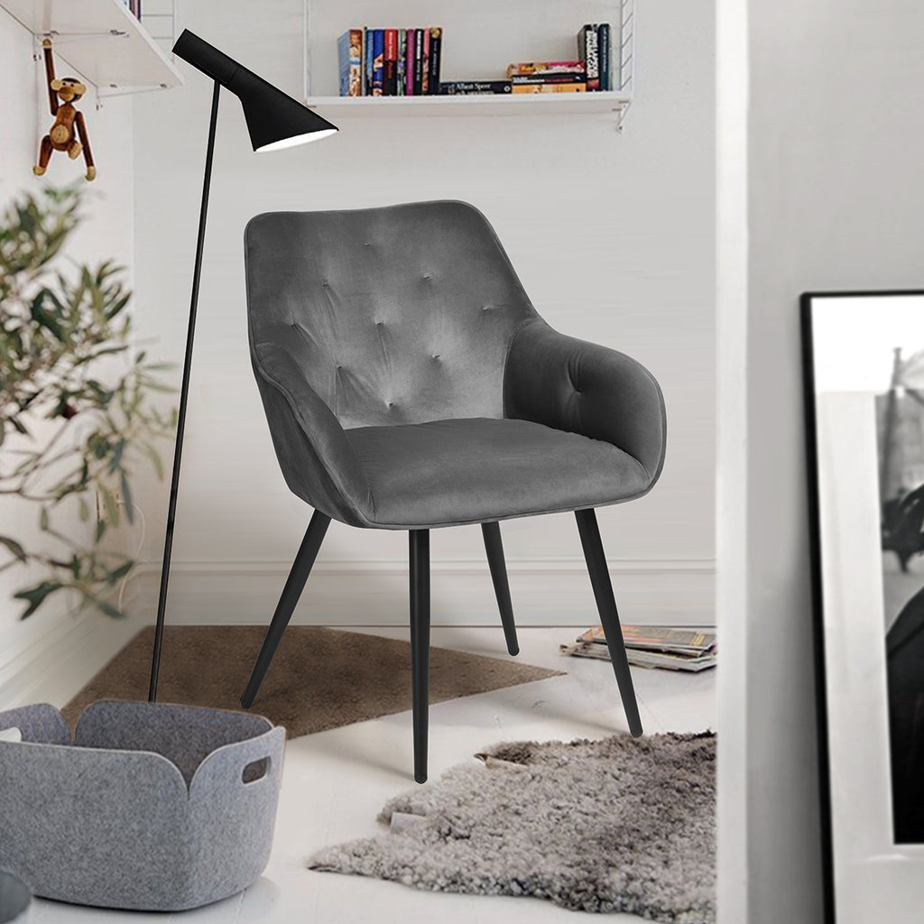 Set of 2 Velvet Arm Chair Z704