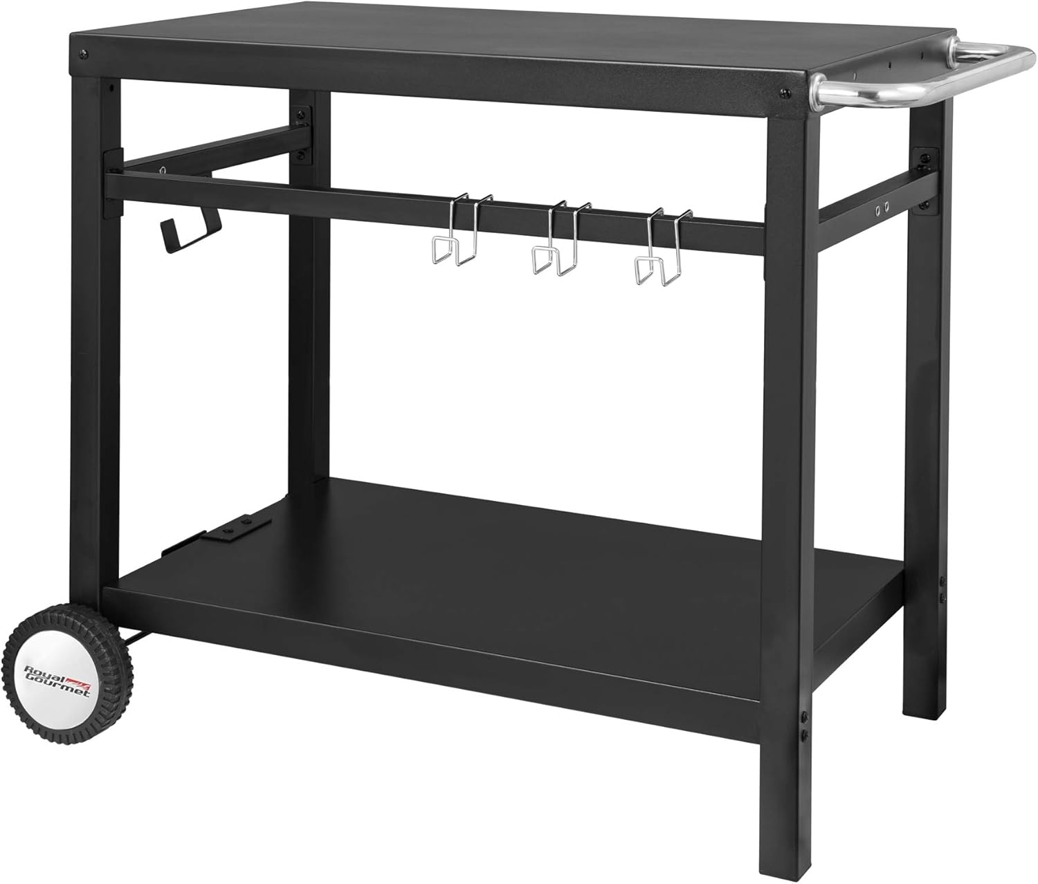 Double-Shelf Steel Dining Cart Table D9924