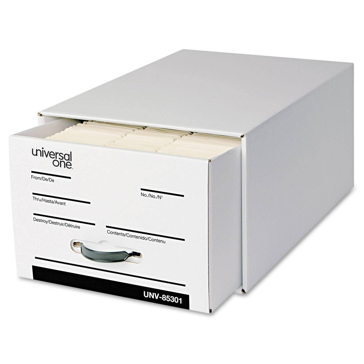 White Heavy-Duty Storage Box Drawer, 6 per Carton E54584
