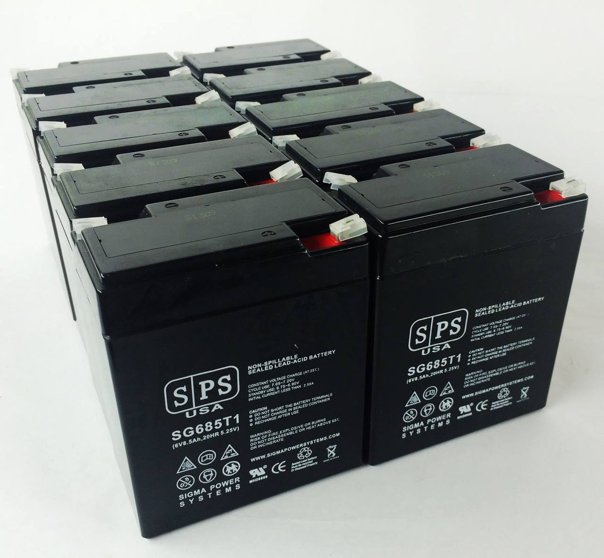6V 8.5 Ah Replacement Battery (10 Pack) N4751