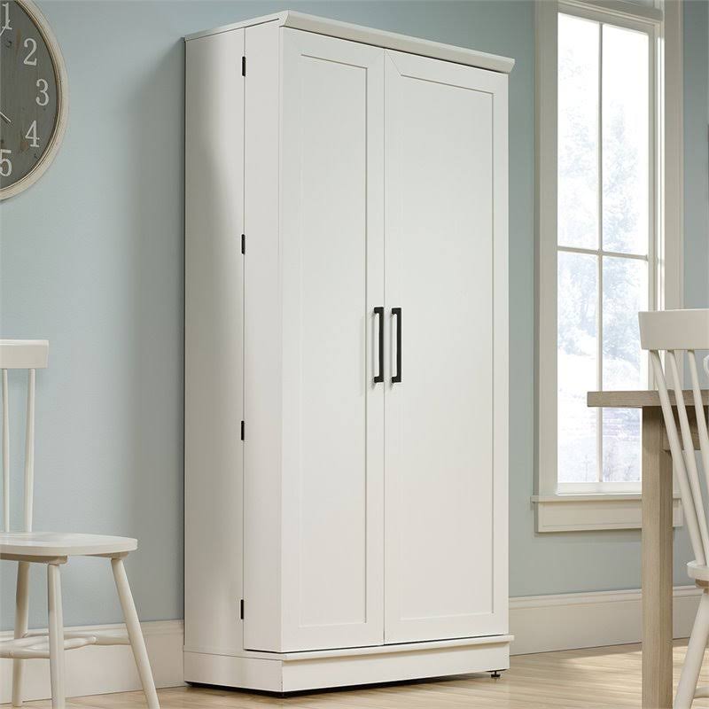 White Storage Cabinet Q496