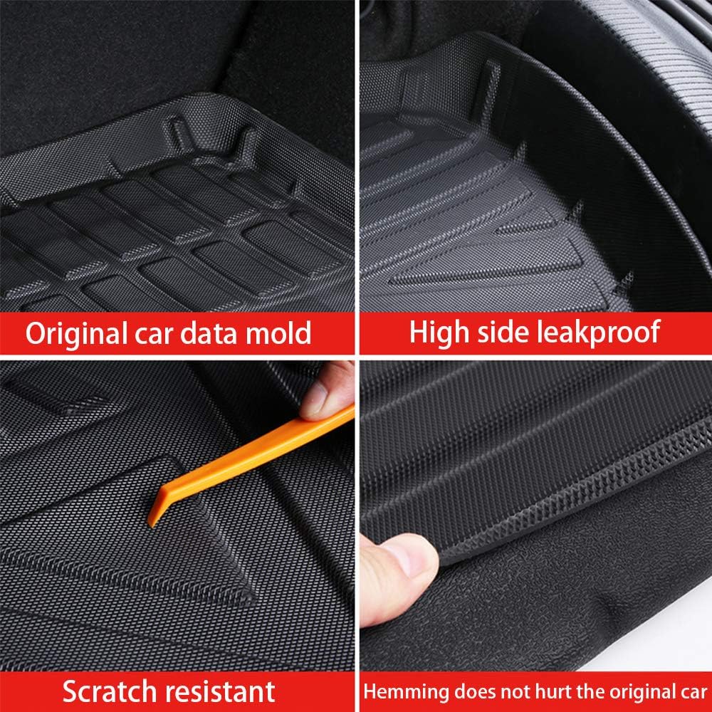 Black Pack of 2 Heavy Duty Rubber Trunk Liner X7666