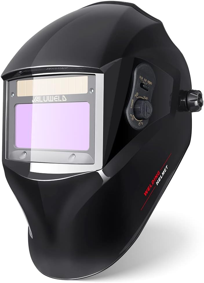 Welding Helmet Auto Darkening Solar Power Welding Mask TIG MIG ARC Large Viewing Welder Hood Pack of 2 E2141