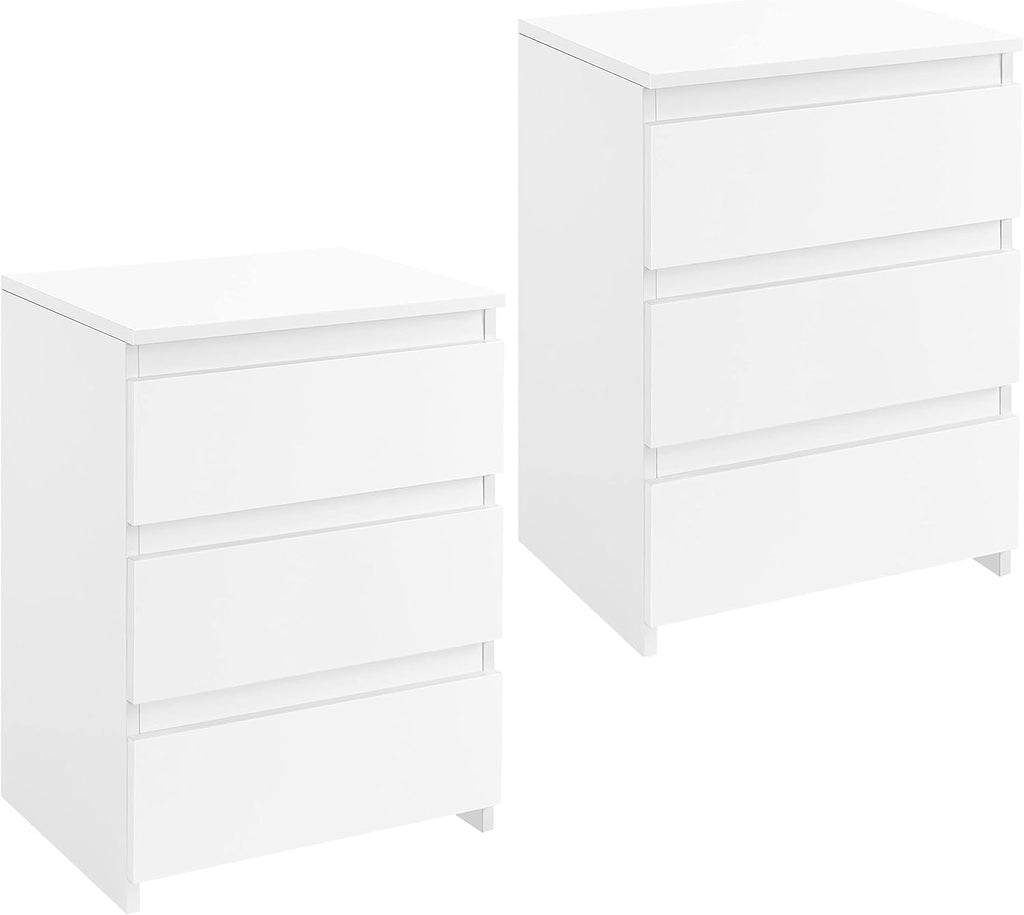 Black 3 Drawer Set of 2 End Tables S55017