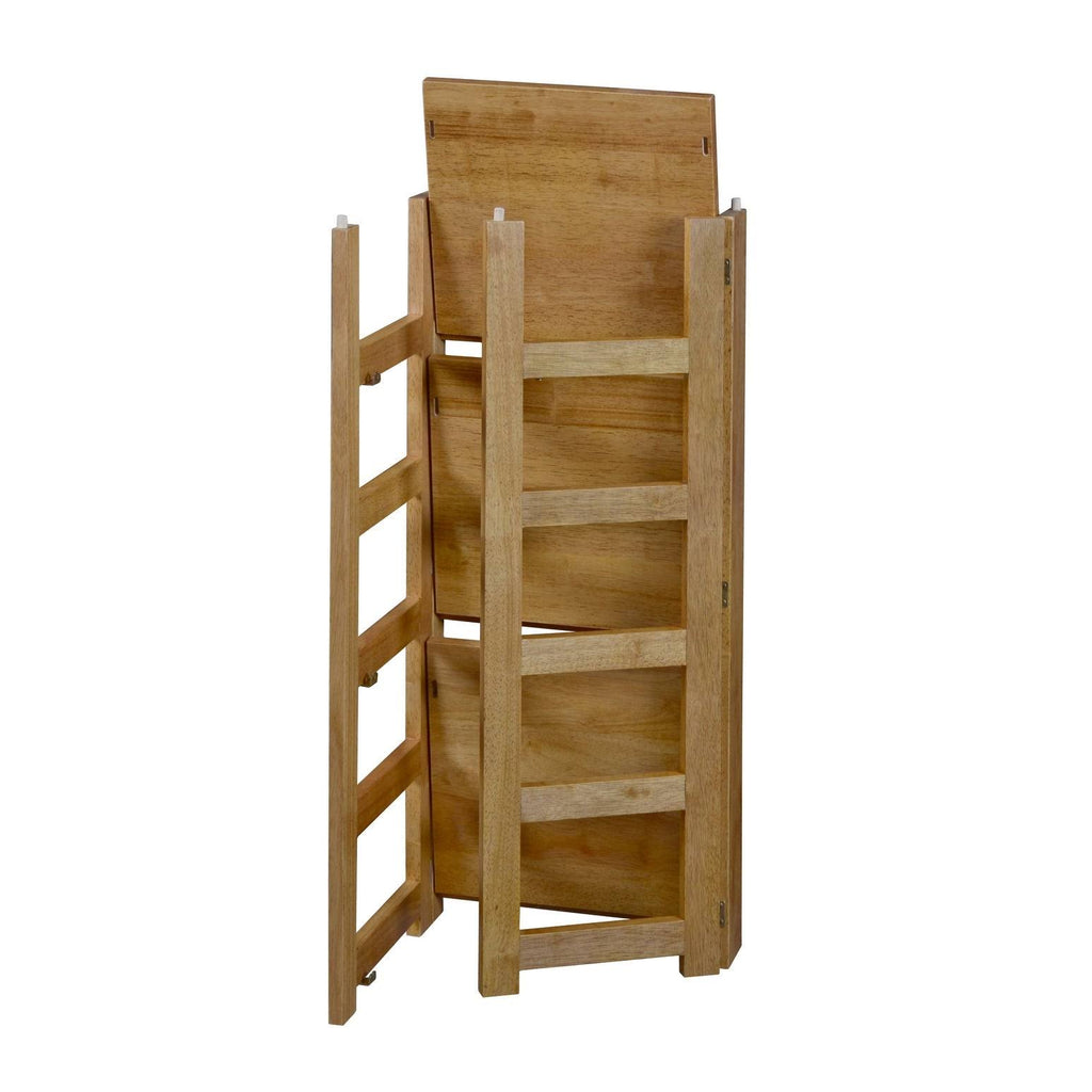 Square Folding Bookcase with Fabric Bins F49121