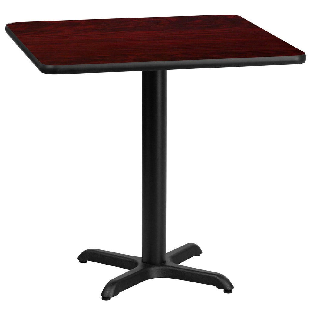 Mahogany Square Laminate Table Top S999612