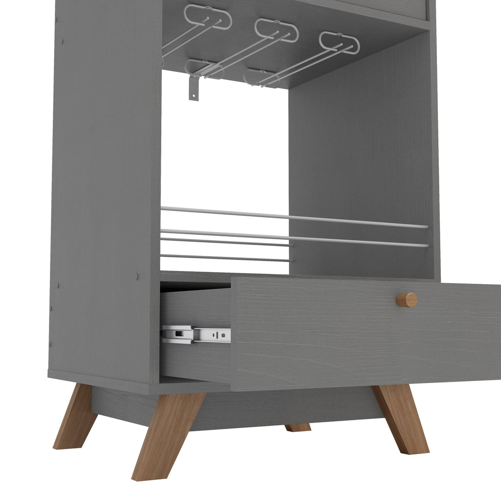 Mini Bar Cabinet with 2 Drawers and 1 Shelf F728414