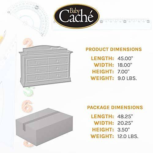 Glazed White Changing Topper Y151359