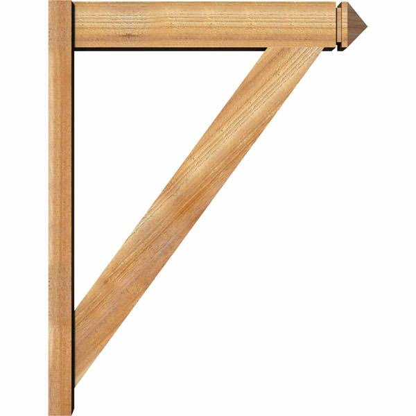 6 in. x 36 in. x 28 in. Western Red Cedar Rough Sawn Outlooker Z58251
