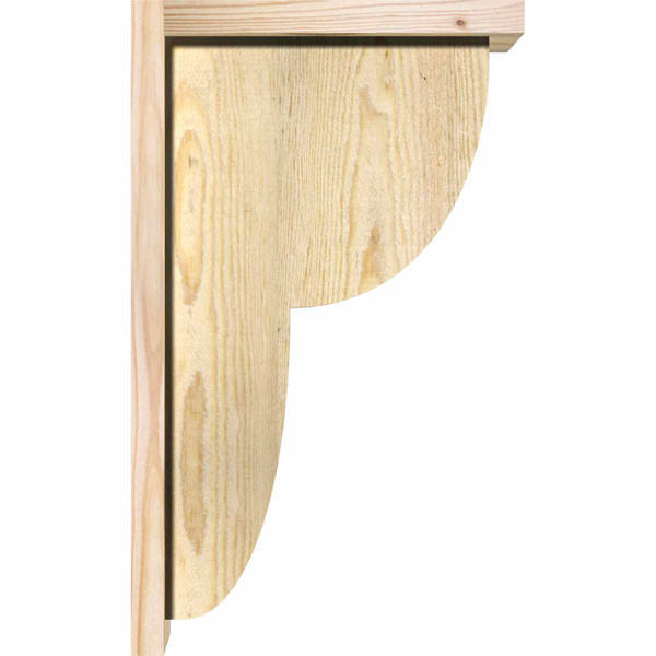 Crestline Rough Sawn Corbel with Backplate, Douglas Fir P6317