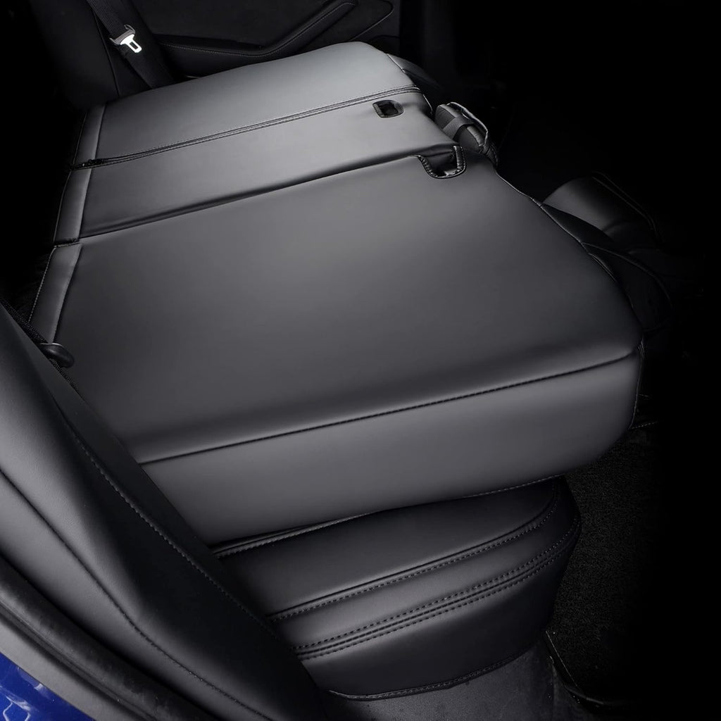 Black Pu Leather Car Seat Covers for Tesla Model Y I627868