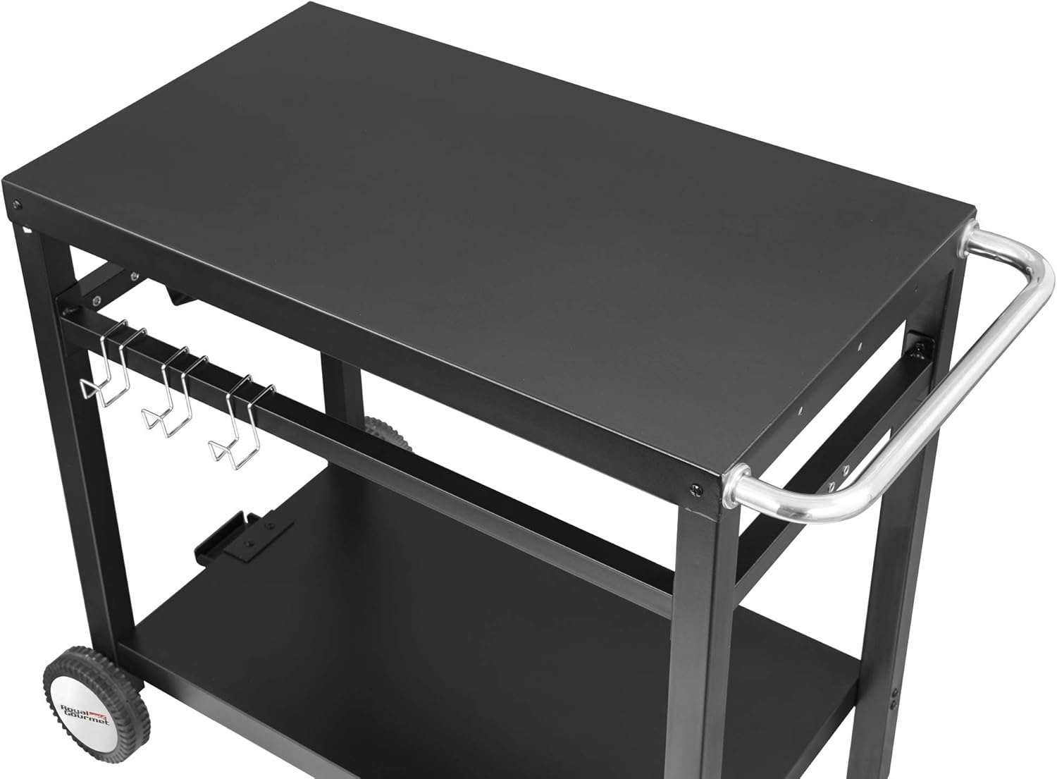 Double-Shelf Steel Dining Cart Table D9924