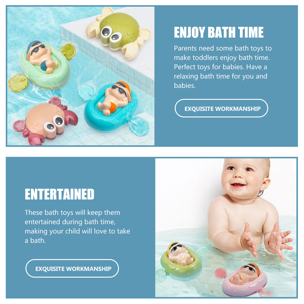 2pcs Boat Design Bathing Toys O9894