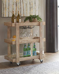 White Serving Cart W749818