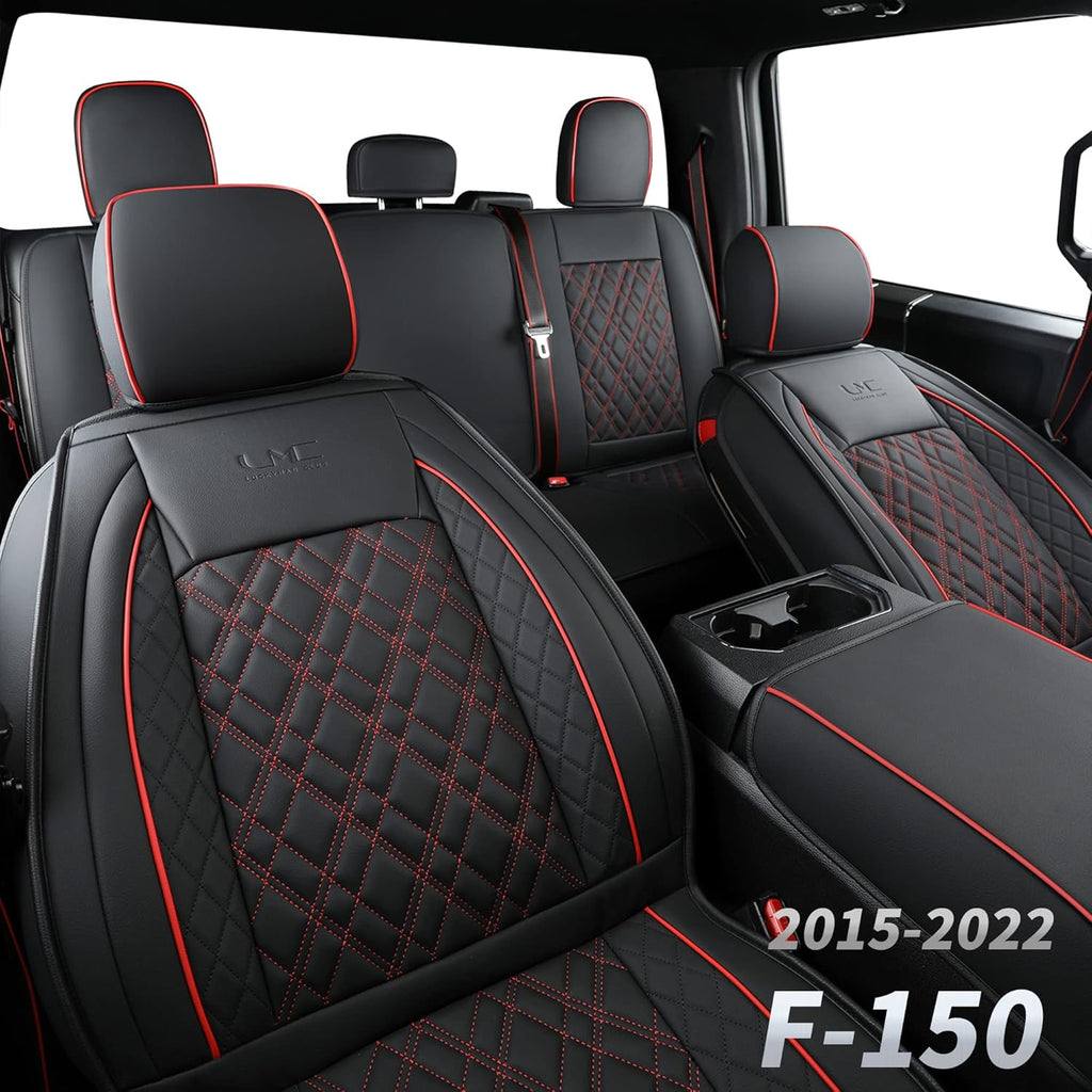 Faux Leather Seat Covers Full Set Gray E95425