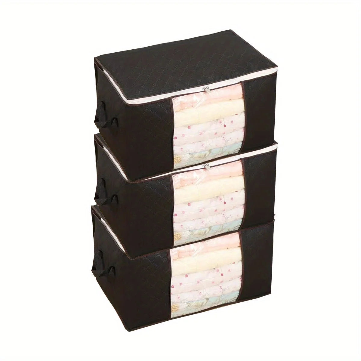 Grey 3 Pack Large Storage Bags with Reinforced Handles W135719