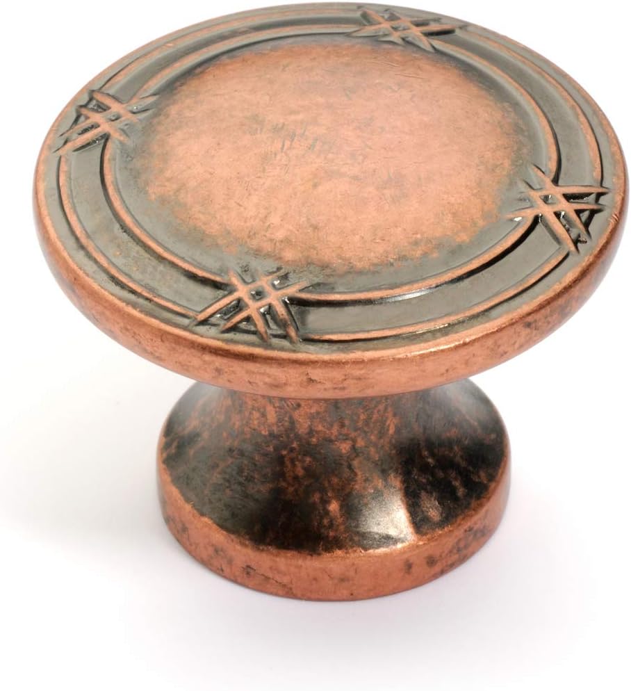 Antique Copper Cabinet Hardware Knob, 25-Pack K256995
