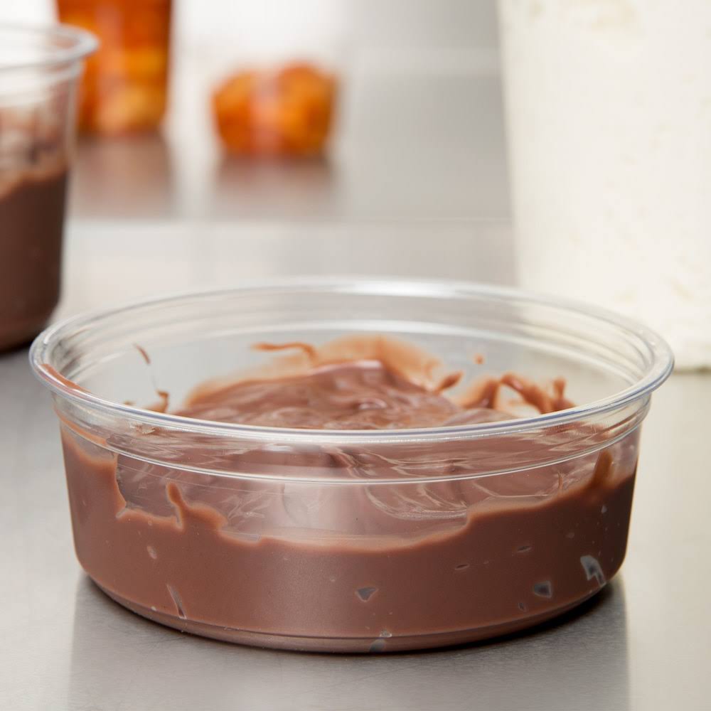 8 oz Clear Pet Plastic Round Deli Container L21874